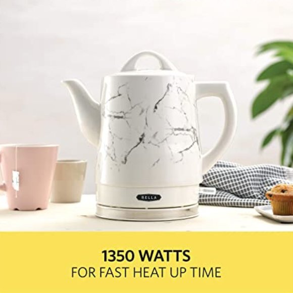1.5 Liter Electric Ceramic Tea Kettle with Boil Dry Protection & Detachable Swiv - Picture 3 of 9